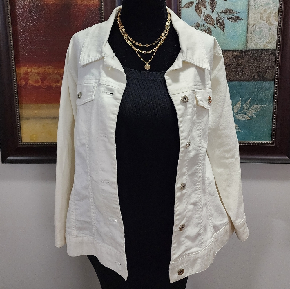 Tradition white denim jacket